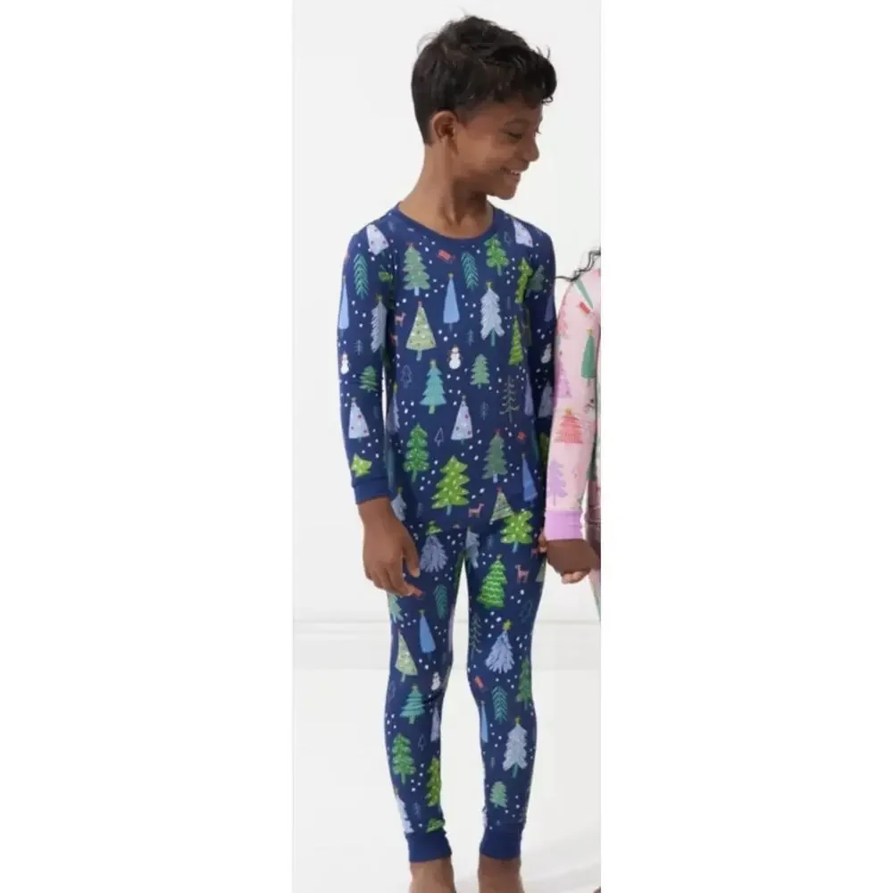 Little Sleepies 12 / 14 Merry & Bright Pajamas Holiday Bamboo Limited Edition